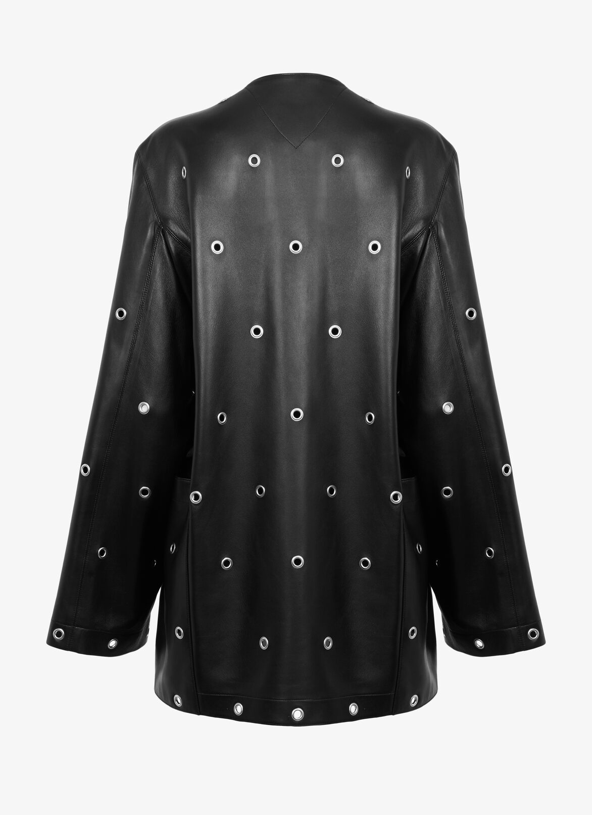 SHORT COAT AGNEAU LUX BLACK ALAÏA BLACK SHORT COAT AGNEAU LUX BLACK